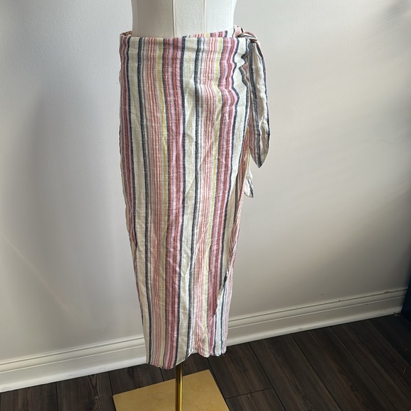 NWT Free People Womens Lightweight Boho Beach Resort Wear Wrap Cover Up Skirt 6 - Picture 2 of 8